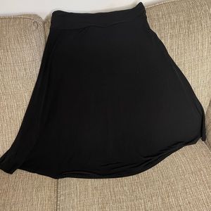 Lularoe Azure Black Flowy Skirt Sz M